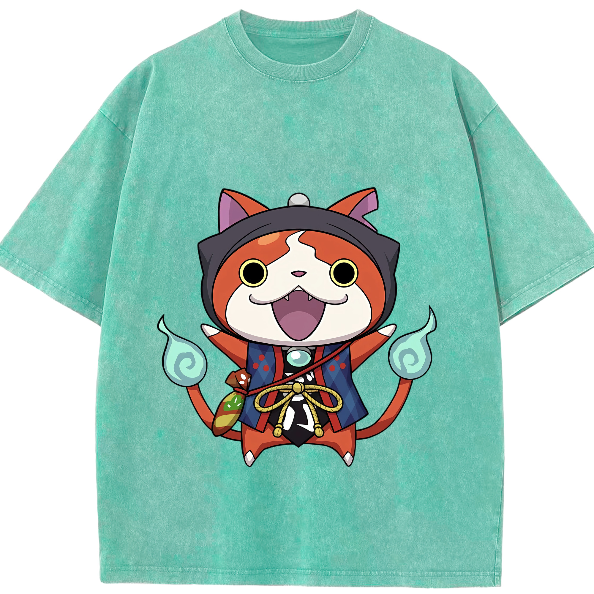 （画像用） 妖怪ウォッチ Yo-kai Watch 綿100% ヴィンテージ風 半袖Tシャツ（フロントプリント）